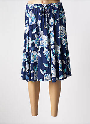 Fustă midi albastru GENUINE femeie