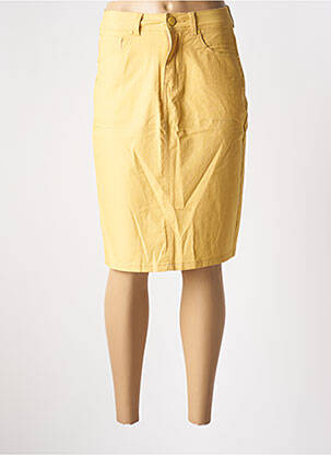 Fustă midi galben GRIFFON femeie