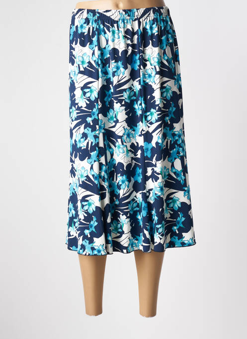 Fustă midi albastru QUATRE VINGT JOURS femeie