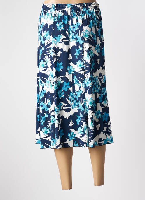 Fustă midi albastru QUATRE VINGT JOURS femeie