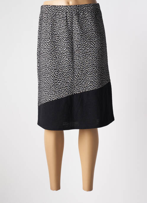 Fustă midi negru QUATRE VINGT JOURS femeie