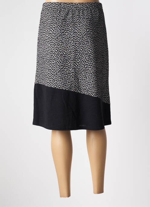 Fustă midi negru QUATRE VINGT JOURS femeie