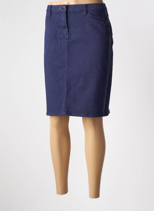 Fustă midi albastru JULIE GUERLANDE femeie