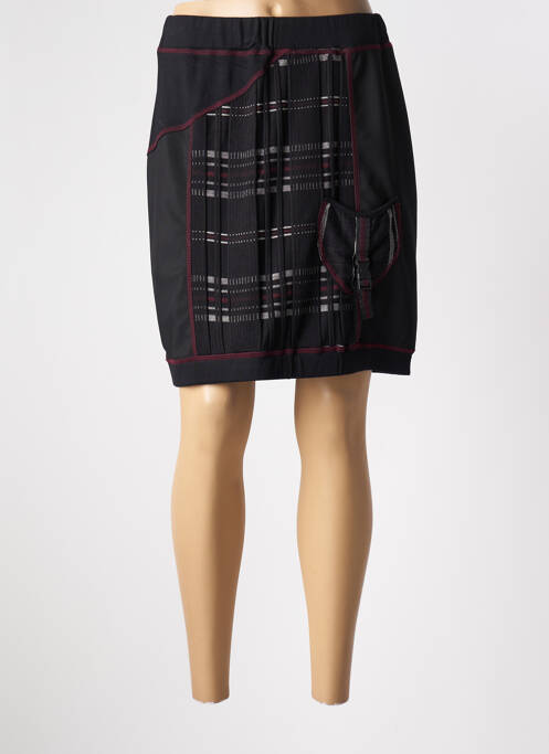 Fustă scurtă negru QUATRE VINGT JOURS femeie