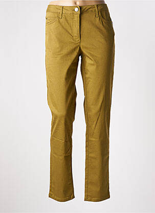 Pantalon slim verde BRANDTEX femeie