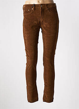 Pantalon slim talie joasă talie joasă maro LOLA ESPELETA femeie