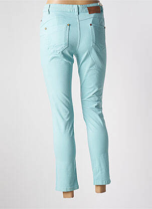 Pantalon 7/8 țesătură poplin mărime normală albastru LOLA ESPELETA femeie