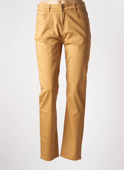Pantalon slim galben YZY femeie