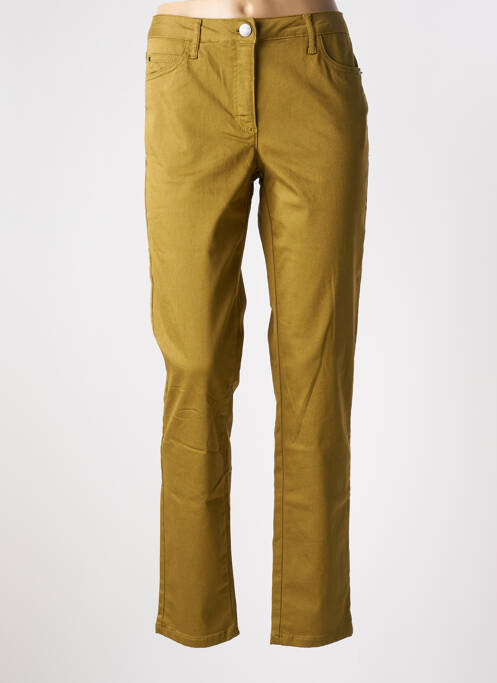 Pantalon slim verde BRANDTEX femeie