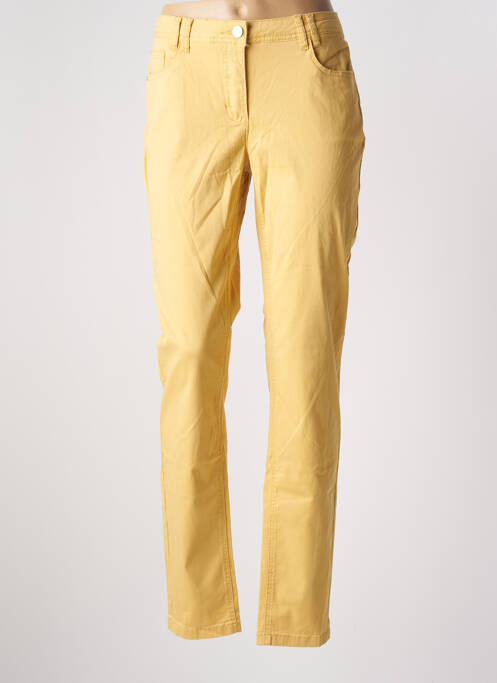 Pantalon slim galben BRANDTEX femeie