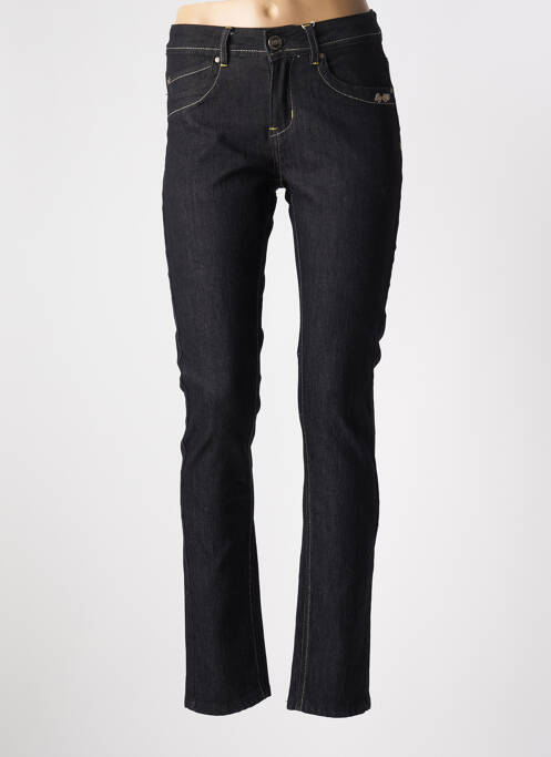 Blugi cu croială slim negru QUATRE VINGT JOURS femeie