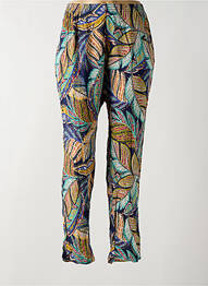 Pantalon slim talie elastică talie înaltă albastru GRIFFON femme