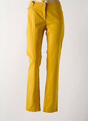 Pantalon slim galben VOODOO femeie