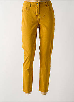 Pantalon 7/8 elasticitate mărime normală galben BRANDTEX femeie