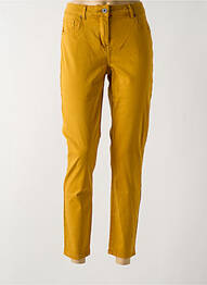 Pantalon 7/8 elasticitate mărime normală galben BRANDTEX femme