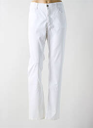 Pantalon slim țesătură poplin mărime normală alb PIERRE CARDIN femme