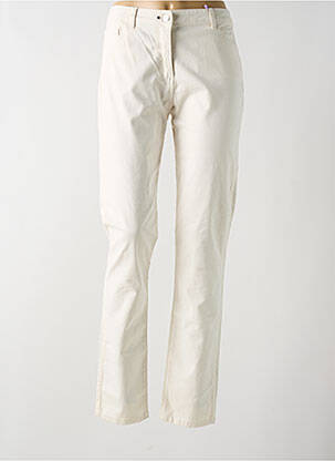 Pantalon slim bej JULIE GUERLANDE femeie