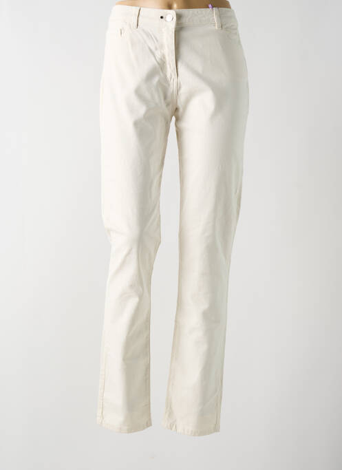 Pantalon slim bej JULIE GUERLANDE femeie