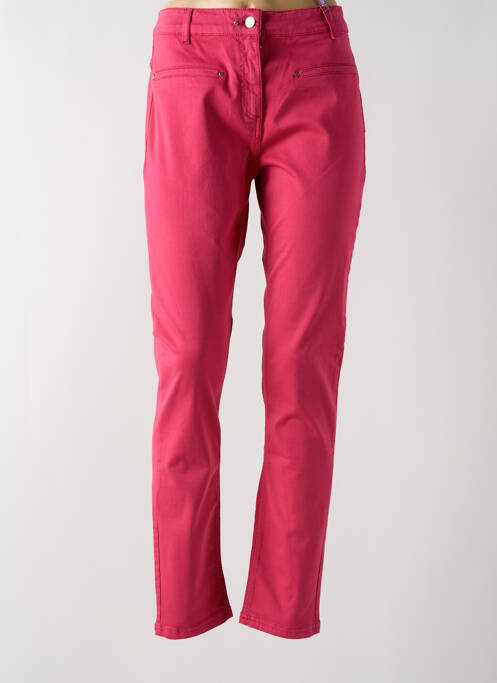 Pantalon slim roz JULIE GUERLANDE femeie