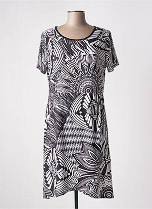 Rochie scurtă mâneci scurte mâneci scurte negru GENUINE femeie