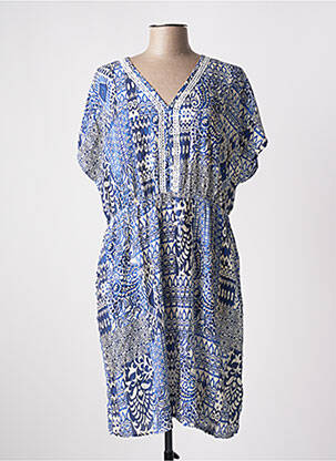 Rochie midi albastru JULIE GUERLANDE femeie