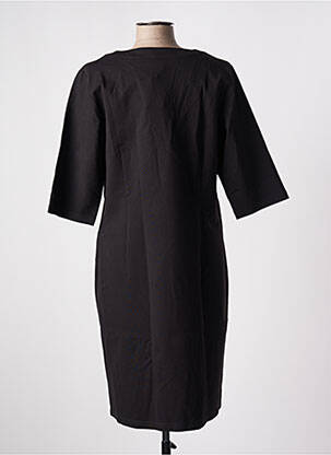 Rochie midi mâneci 3/4 mâneci 3/4 negru JULIE GUERLANDE femeie