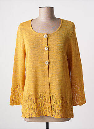 Vestă cu mâneci lungi galben 3020975020983 femeie