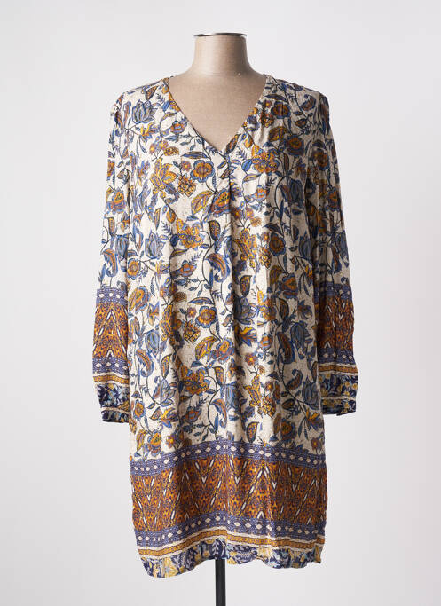 Rochie midi bej JULIE GUERLANDE femeie