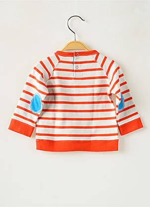 Pulover plasă fină mâneci lungi portocaliu PETIT BATEAU băiat