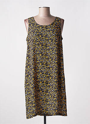Rochie scurtă fără mâneci fără mâneci galben MASSANA femeie
