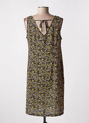 Rochie scurtă fără mâneci fără mâneci galben MASSANA femeie