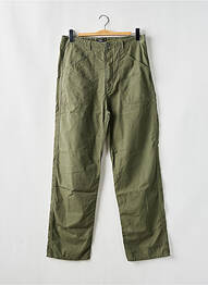Pantalon drept țesătură poplin mărime normală verde AGNES B homme