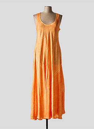 Rochie lungă portocaliu SEMIOLOGY femeie