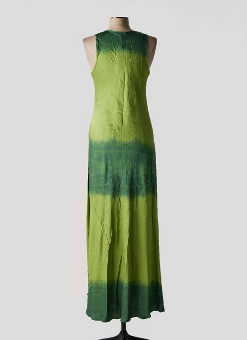 Rochie lungă fără mâneci fără mâneci verde SEMIOLOGY femme