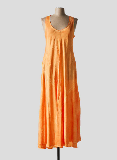 Rochie lungă portocaliu SEMIOLOGY femeie