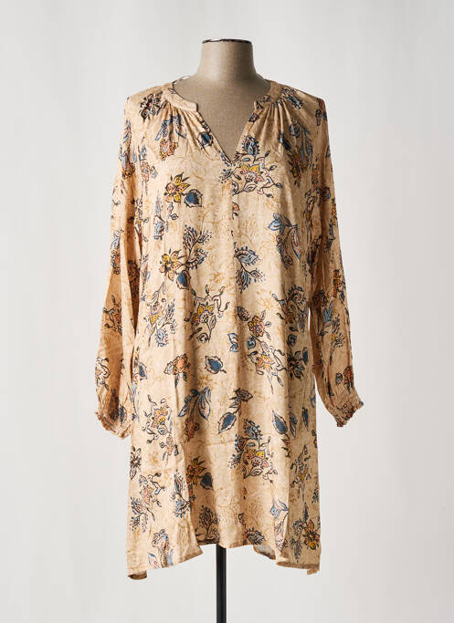 Rochie midi bej CISO femeie