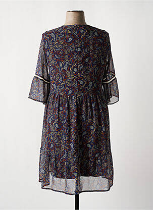 Rochie midi mâneci 3/4 mâneci 3/4 albastru MERI & ESCA femeie
