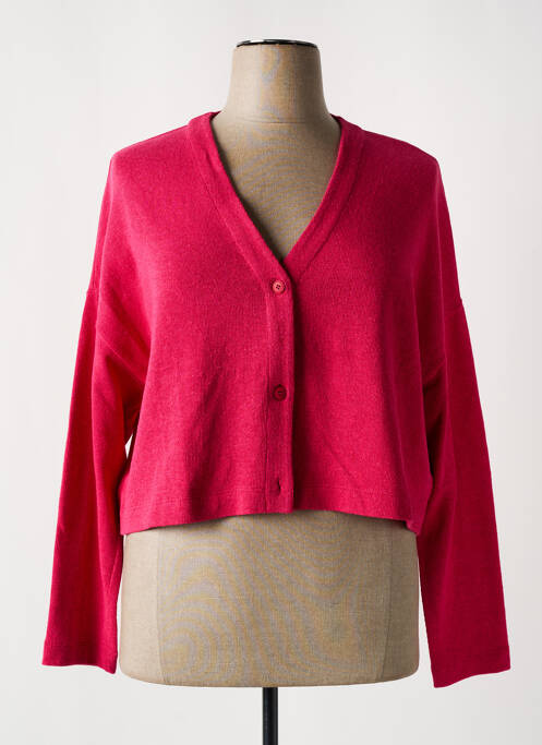 Vestă cu mâneci lungi roz MES SOEURS ET MOI femeie