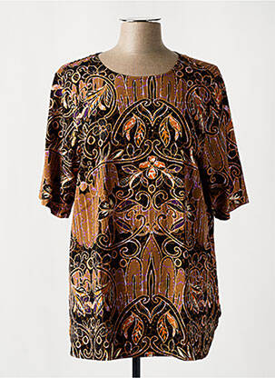 Tunică mâneci scurte maro CISO femeie