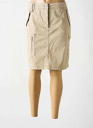 Fustă midi bej RECOVER C.C. femeie