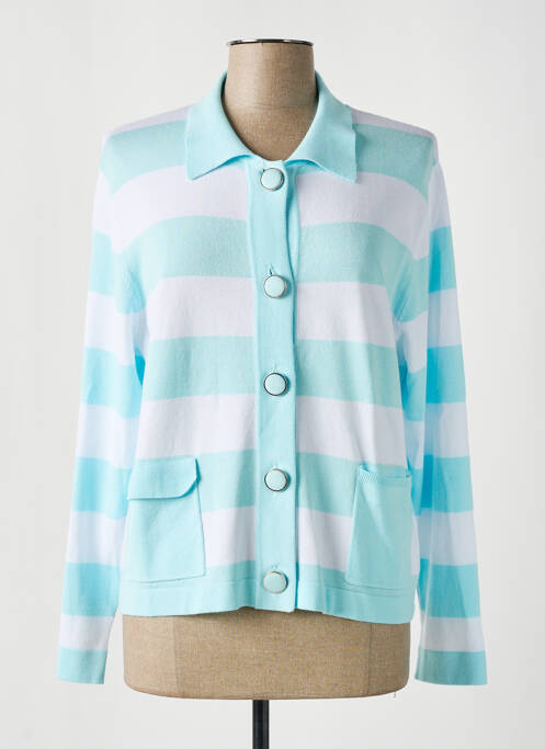 Vestă cu mâneci lungi albastru MARBLE femeie