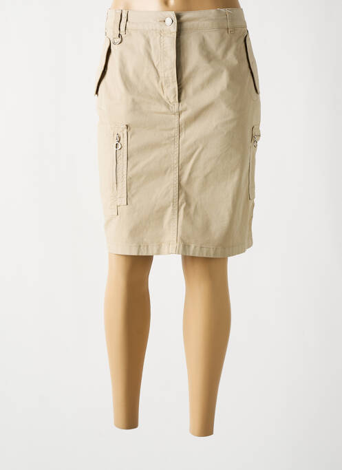 Fustă midi bej RECOVER C.C. femeie