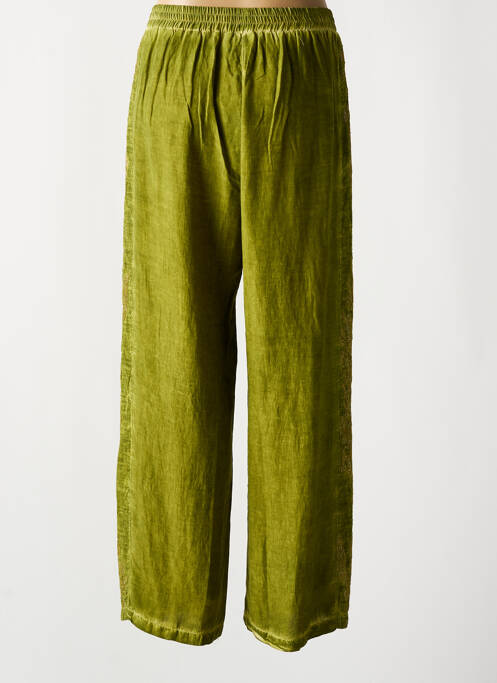 Pantalon larg verde SEMIOLOGY femeie