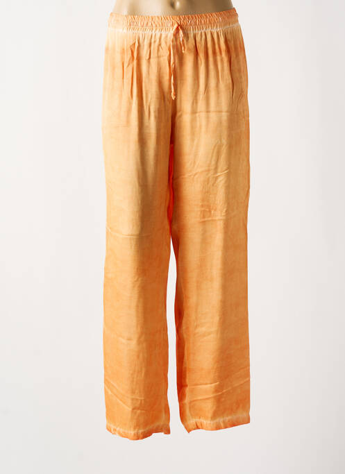 Pantalon drept portocaliu SEMIOLOGY femeie