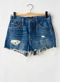 Șort țesătură denim talie înaltă albastru LEVIS femme