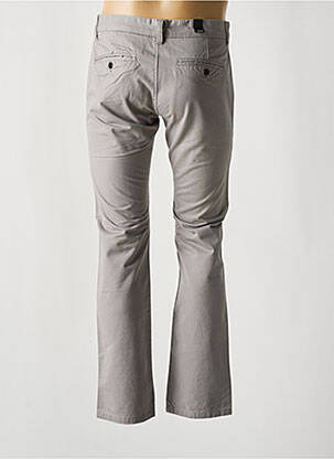 Pantalon slim închidere cu fermoar sub clapetă cu nasturi gri SELECTED bărbat