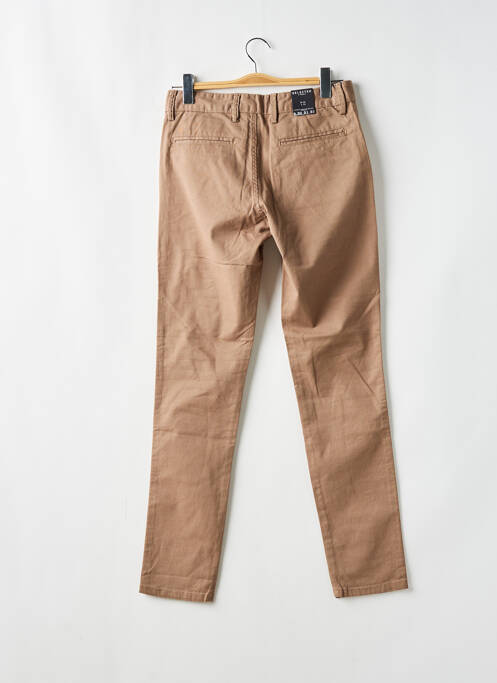 Blugi cu croială slim închidere cu nasturi pe față mărime normală bej SELECTED homme