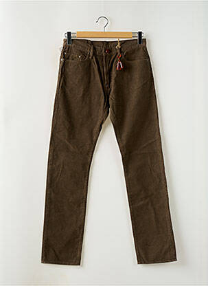Pantalon slim țesătură catifea mărime normală verde POLO JEANS COMPANY bărbat