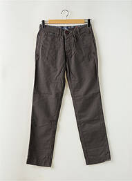 Pantalon chino țesătură poplin mărime normală gri SUPERDRY homme