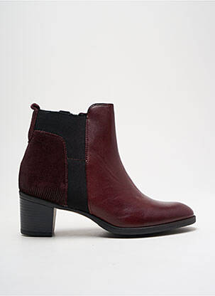 Botine/ghete material neted toc de 4 la 6 cm violet MADISON femeie